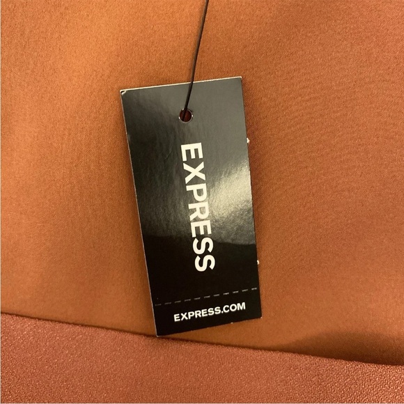 Express Women's Square Neck Cropped Tank Side Zipper Bullion Size XS - NWT $58 - Picture 15 of 16